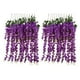 thumbnail image 1 of Seda Artificial Glicinas de Seda de Ratta de Vid Decoracion de Boda Colgante de Flores, 12 Piezas, (), 1 of 5