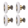 thumbnail image 1 of 4 Pcs Rouleau de Porte de Douche 25mm, Rouleau Roulant pour Porte de Douche Rouleaux Coulissants Rouleau de Remplacement, 1 of 5
