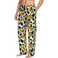 thumbnail image 6 of Honiee Cute Cow Print Sunflower A for men - a sleek fusion of Straight Pajama Pants, versatile Lounge Pants, and cozy Sleepwear, all rolled into one-Small, 6 of 6