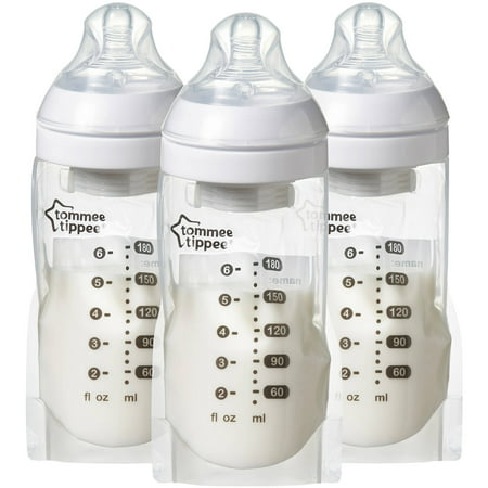 Tommee Tippee Pump and Go Breast Milk Pouch Bottle,