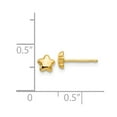 thumbnail image 2 of 14k Yellow Gold Polished Star Post Earrings - Measures 5x5mm Wide, 2 of 2