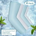 4 Pairs Cooling Shawl Arm Sleeves Sun Protection for Women Men with ...