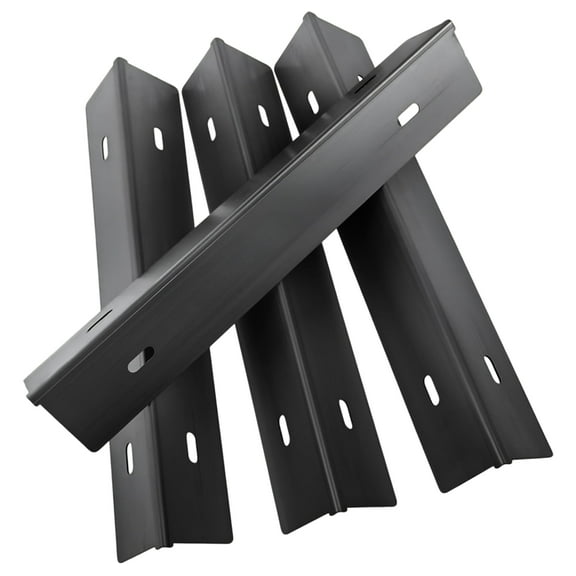 Quickflame Set of 4 Heat Plates for NAPOLEON P500RSIBPSS-3 Prestige 500 4-Burner LP Infrared Gas Grill, Napoleon Rogue Series Gas Grill Parts, Porcelain Steel