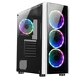 thumbnail image 1 of Gabinete XZEAL Stylos XZ110-1 RGB CON VENTANA MATX 3VEN BLANCO XZCGB12W, 1 of 5