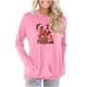 thumbnail image 2 of Pntutb Mujer Casual Sexy Moda Impresión Manga Larga Cuello Redondo Fruncido Pullover Blusa tops Pntutb Pntutb-3091, 2 of 5