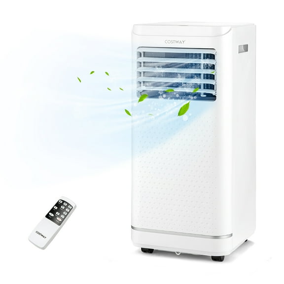 Costway 6000BTU (10000 BTU ASHRAE) Portable Air Conditioner with Dehumidifier & Fan Mode, up to 350 Sq.Ft