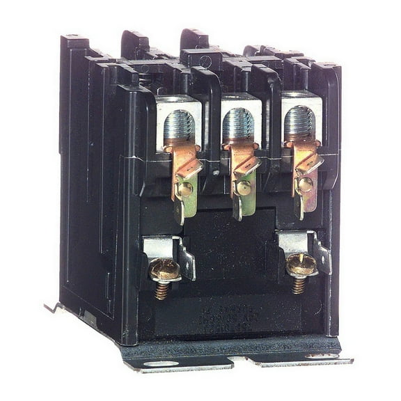 Honeywell DPL3040A5003 Deluxe Power Pro Contactor. Poles: 3. Coil Voltage: 24v. Contact Rating: 40amps. 50/60 Hz. Terminal connection: Box Lug. Compliant with A2L refrigerants. Replaces DP3040A5003