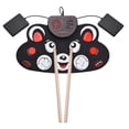 thumbnail image 1 of Tambor electrónico plegable Muslady W603 con batería recargable, parlantes integrados y función de grabación - Incluye pedales y baquetas - Ideal para práctica portátil, 1 of 6