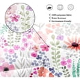 thumbnail image 5 of Small Stall Rv Narrow Shower Curtain for Bathroom Decor 36Wx72H Purple Floral Stand Up Single Half Flowers Colorful Art Printed Fabric Polyester Waterproof 12 Pack Plastic Hook, 5 of 6