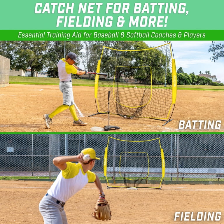 GoSports Portable Baseball & Softball Ball Caddy - With Carry Bag For Easy Transport To Practices