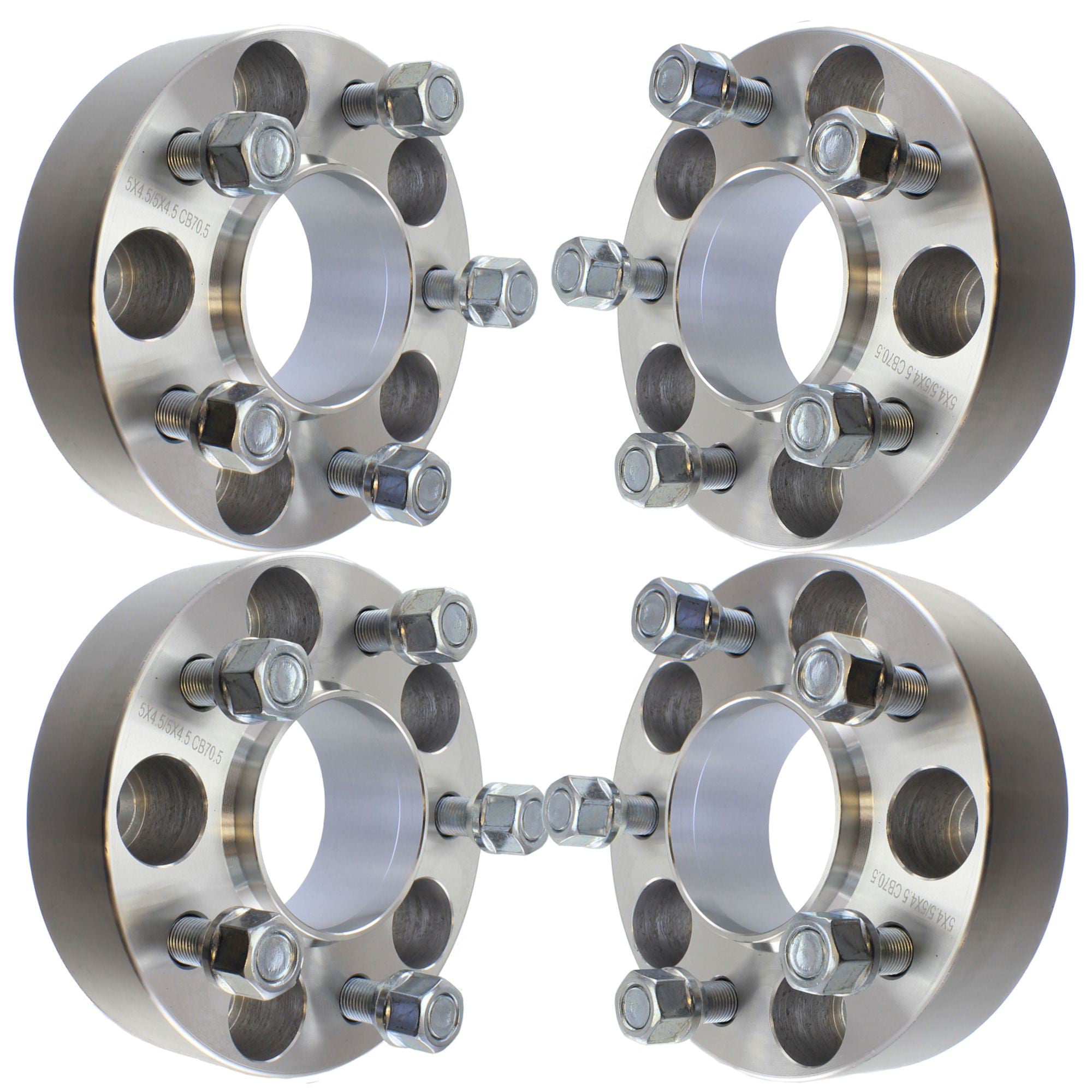 Fits Ford Mustang Ranger Explorer and More Billet 3/8 Flat Wheel Spacers Adapters 5x4.5 2 