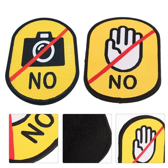 Soimiss Do Not Pet Dog Harness Patches Multi Fabric 2Pcs