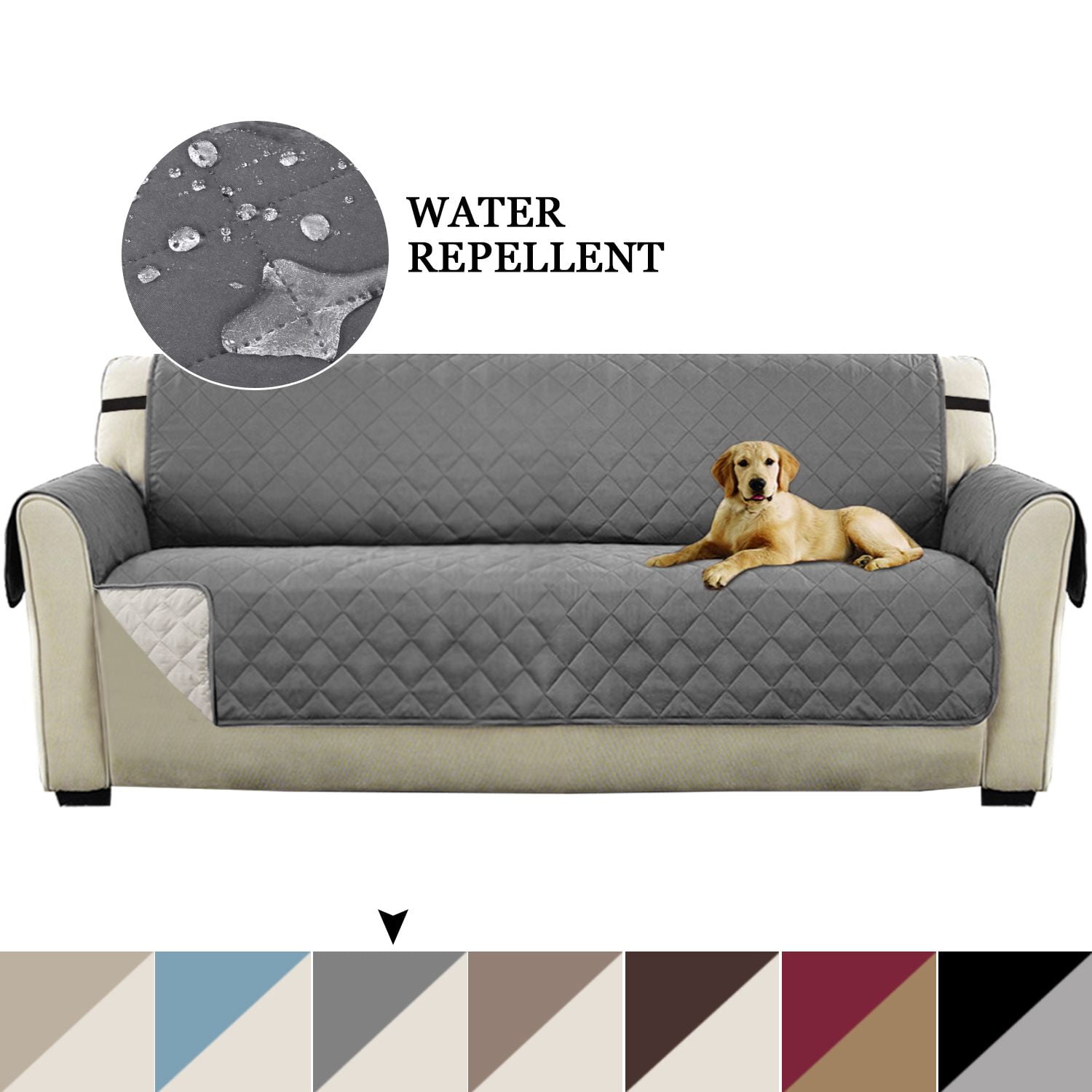 Turquoize 1Piece Original Water Repellent Reversible Quilted XL Sofa