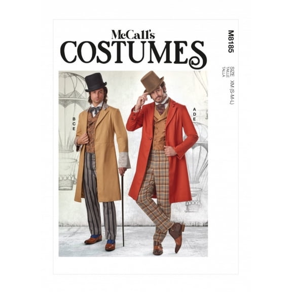 McCalls Sewing Pattern 8185 Costumes XM (S-M-L)
