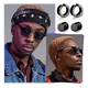 thumbnail image 4 of 20 Piezas Aretes Falsos Piercing Hombre Mujer Arracadas Set negro, 4 of 5