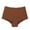 Brown, variant on Women's Pure Cotton High Waist Lifting Boxer Pants Belly Control Boxer