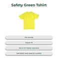 thumbnail image 3 of Hanes Men’s Safety Short Sleeve T-Shirt, 5 oz., 60/40 Cotton/Poly, Hi Vis Workwear, Safety Green, 3XL, 3 of 5