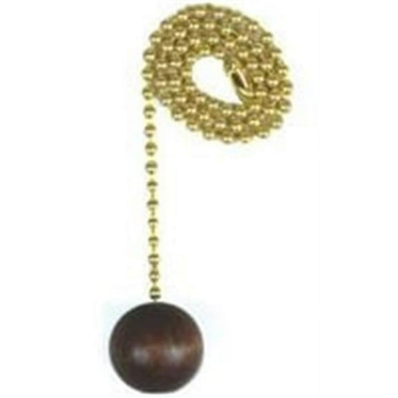 Chain Pull W/Walnut Ball 12In 60312