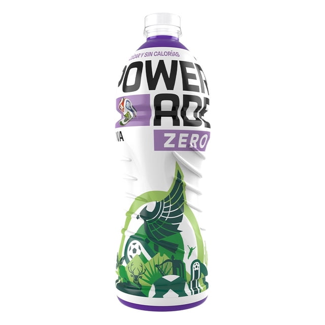Bebida Powerade sabor uva con electrolitos sin azúcar 1 l
