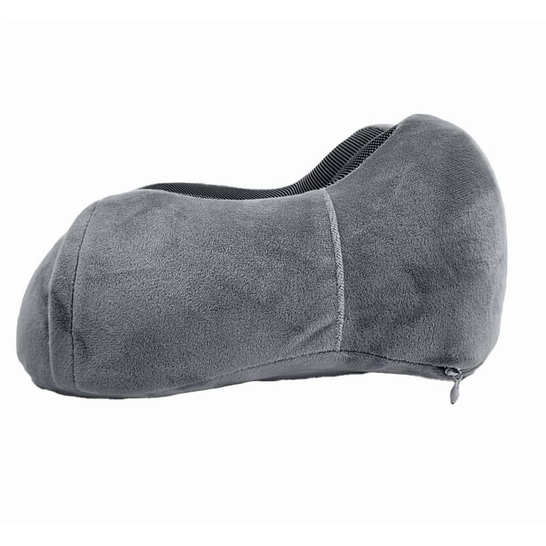 Protege 4-Piece Memory Foam Neck Pillow Travel Set, Gray photo 4