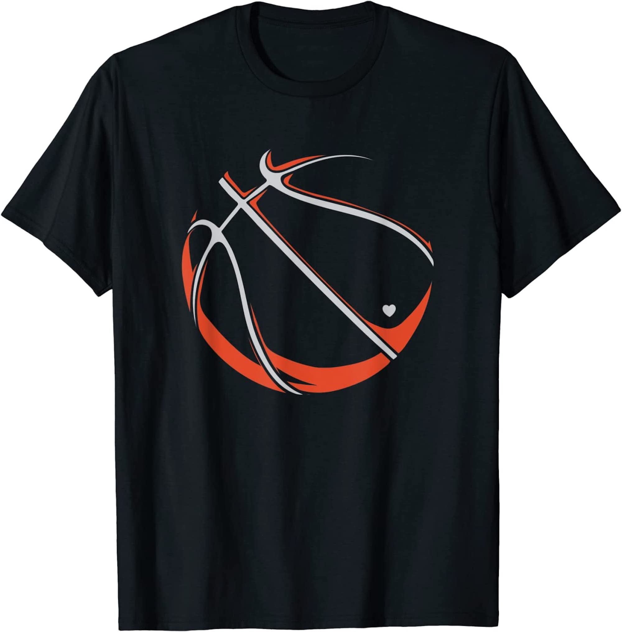 Cool Basketball Silhouette Basketball Ball Sports Team Games TShirt