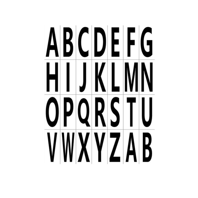 stanreset 20piece Number Stickers Durable And Reliable Labeling Solution Easy Black Letter