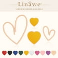 thumbnail image 6 of Linawe Yellow Heart Earrings for Women Trendy, Hypoallergenic Stainless Steel Rose Gold Stud Earrings Set for Multiple Piercing, Cute Preppy Y2K Unique Cartilage Tragus Jewelry, 6 of 6