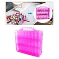 thumbnail image 4 of Estuche organizador para guardar esmaltes de uñas, contenedor para 48 botellas Rosa, 4 of 7