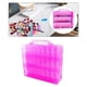 thumbnail image 4 of Estuche de almacenamiento de esmalte de uñas de doble cara, bolsa de transporte para 48 botellas Rosa, 4 of 7