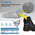 thumbnail image 4 of SAFETOE Men's Waterproof Cow Leather Safety Boot 8-inch Composite Toe Work Boots Insulated Winter Snow Boots ASTM F2413-18 I/75 C/75 S7 PR SD, 4 of 8