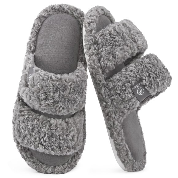 Zapatillas EverFoams con punta abierta para mujer, espuma viscoelástica suave