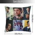 thumbnail image 3 of Square Cushion Cover, Derek Shepherd McDreamy Throw Pillow Case Decorative Sofa 18x18 Inch, 3 of 6