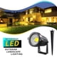 thumbnail image 2 of Foco LED para exteriores con punta de aluminio, resistente al agua IP65, 5 W, 220 V, 110 V, 12 V, color blanco cálido, para jardín, 2 of 5