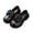Black, variant on Girls Dress Shoes Loafers, Bowknot Slip-On School Shoes with Low Heel, Closed-Toe Flat Shoes for Uniforms Performances Parties Casual Wear (White, 6 Years)