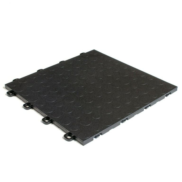 BlockTile Black - 12 in. x 12 in. Modular Interlocking Garage Floor Tile (Set of 30) BlockTile Black - 12 in. x 12 in. Modular Interlocking Garage Floor Tile (Set of 30)