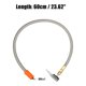 thumbnail image 3 of Adaptador de manguera de inflado de neum?ticos Flexible de 23,6 ", 1 Uds., mandril de aire de tama?o de rosca M6 con manguera para v?lvula de neum?tico est?ndar, rosca fina con v?lvula de liberaci?n de aire Unique Bargains mandriles para neumáticos de automóviles, 3 of 6