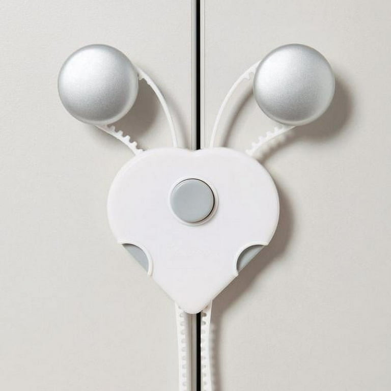 Dreambaby White Plastic Cabinet Flex Lock 2 pk Dreambaby White Plastic Cabinet Flex Lock 2 pk