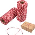 thumbnail image 1 of Christmas String Red And White String Christmas String Red And White String Cotton Knitting DIY Christmas Wrapping Twine String For Gift Meat Wrapping Crafts, 1 of 8