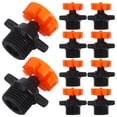 thumbnail image 4 of PAMINGONO Garden Hose Nozzle Sprayer High Pressure 10Pcs 360 Degree Rotating Sprinkler Heads Orange 1.4X0.9X0.9in, 4 of 8