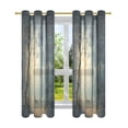 thumbnail image 7 of Yayeee Window Curtains Light Filtering 63"x42" Grommet Panel Pair Home Living Room Decor, Retro Forest, 7 of 7