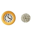 thumbnail image 1 of Reloj de pared moderno, silencioso, redondo, colgante, escultura de metal, decoración de pared, disco decorativo, madera artística, hierro forjado, si, 1 of 8