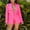 Hot Pink, variant on OKBOP Blazer Jackets for Women,Ladies Fashion Casual Leather Wrinkled Elastic Autumn And Winter Two Piece Suit Women