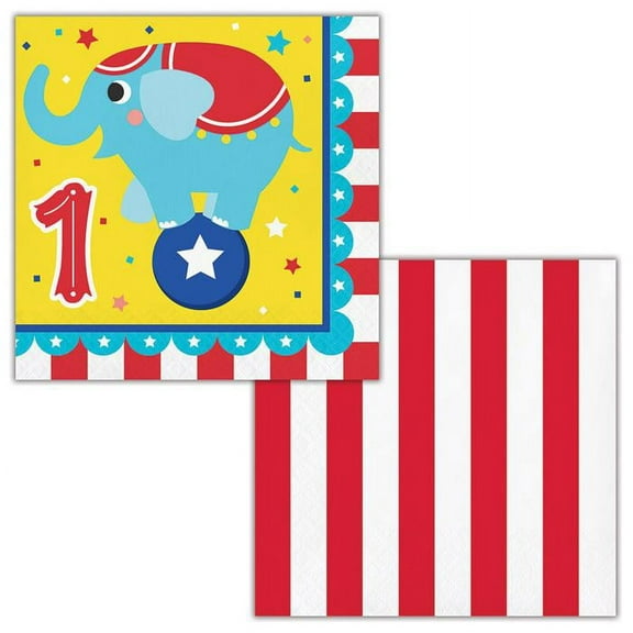Creative Converting Circus Party Napkins, 16 ct