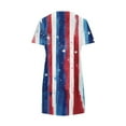 thumbnail image 3 of Youyipin womens dresses American Flag Dress Women 4th of July Short Sleeve T Shirt Star Stripes USA Dress Patriotic summer dresses for women 2025, 3 of 5