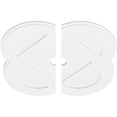 thumbnail image 2 of 38"OD x 4"ID x 15 1/4"C x 1"P Charlotte Architectural Grade PVC Contemporary Ceiling Medallion, Two Piece, 2 of 11