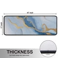thumbnail image 5 of Kitchen Rugs Sets Of 2,Blue Marble Gold Wave Pattern Anti Fatigue Kitchen Mat Rugs Non Slip Washable,Decorative Kitchen Floor Mats for Kitchen,Sink,Laundry,17"x47"+17"x47", 5 of 5