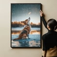 thumbnail image 6 of Starry Night Canvas Inspired Pembroke Welsh Corgi Dog Pet Family Friend Peace Oil Painting Art Print Poster Wall Decor, 6 of 6