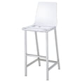 thumbnail image 5 of Juelia Clear Acrylic Bar Chair Chrome (Set of 2), 5 of 11