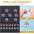 thumbnail image 4 of 10pcs Mini Clear Ball Ornaments Hanging Fillable Ball Charms for Earring Making Christmas, 4 of 9