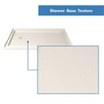 thumbnail image 4 of SlimLine 34 Inch D x 48 Inch W x 2-3/4 Inch H Left Drain Double Threshold Shower Base in Biscuit, 4 of 5